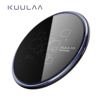 สินค้า KUULAA แท่นชาร์จไร้สาย Qi แบบชาร์จไว พลังงาน 15w วัตต์ สำหรับโทรศัพท์ iphone 11 pro x xs max x xr 8 iphone12 12pro iPhone 13