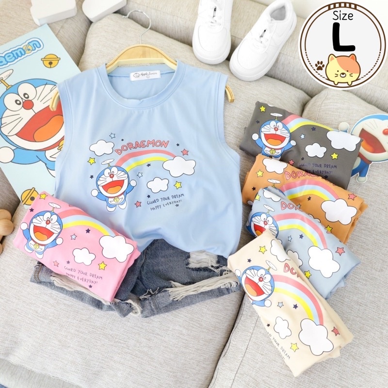 เสื้อกล้ามเด็ก ลาย Doraemon / Cotton Kids Sleeveless ️ ️PreOrder ️ ️