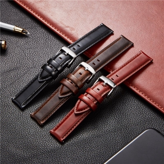 Oil Wax Genuine Leather Watch Band Bracelet 18mm 20mm 22mm Quick Release Watch Straps Watchbands With Solid Buckle