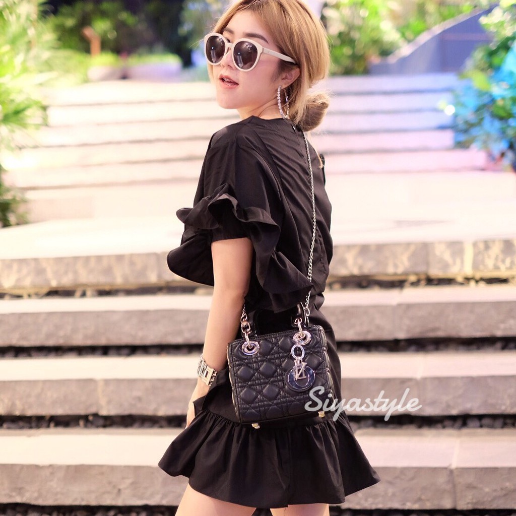 เช็คก่อนสั่ง-กระเป๋า-mini-lady-bag-หนังpu-lambskin