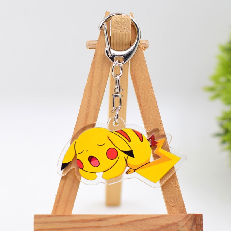 พวงกุญแจจี้อะคริลิคพิมพ์ลายโปเกมอน-pikachu