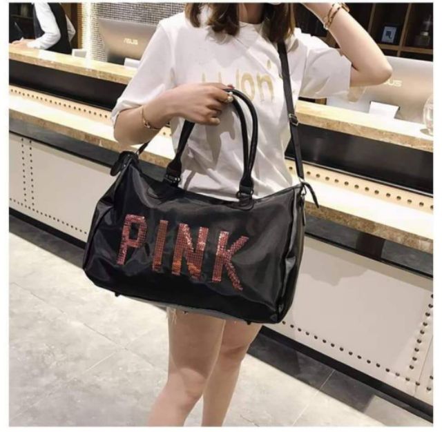 กระเป๋า-pink-ไซส์ใหญ่