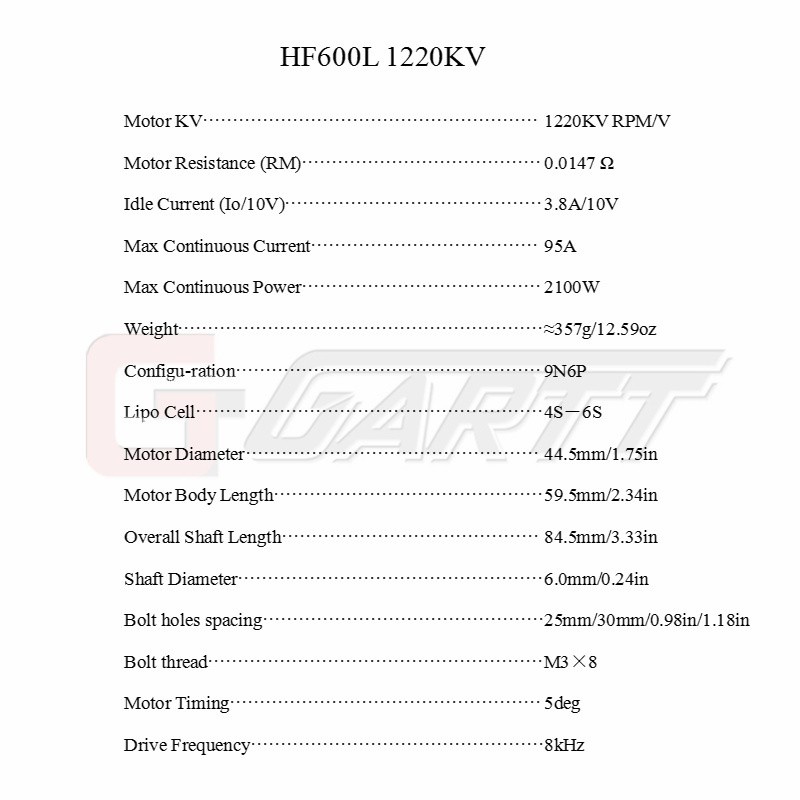 gartt-hf-600-l-1220kv-มอเตอร์ไร้แปรงถ่าน-สําหรับเฮลิคอปเตอร์บังคับ-align-trex-600