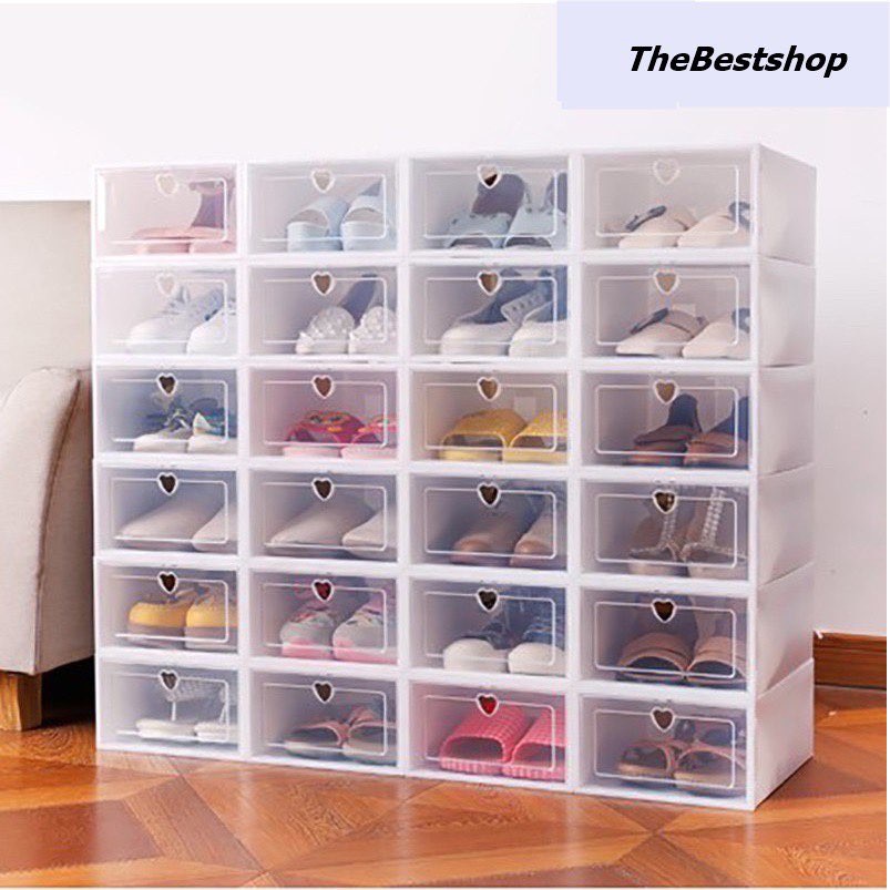 กล่องใส่รองเท้า วางซ้อนกันได้ ช่วยประหยัดพื้นที ไซดใหญ่ #5252 - 2