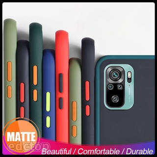 Redmi Note 10 4G Case Skin Feel Matte Phone Cover Xiaomi Redme Note10 4G Nota Not 10s Frame Silicone Shockproof Coque