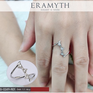 Eramyth Jewelry แหวนเงินแท้ SI-0249-R01 งานฝังเพชรสวิลCZ สินค้ามาตรฐานส่งออก