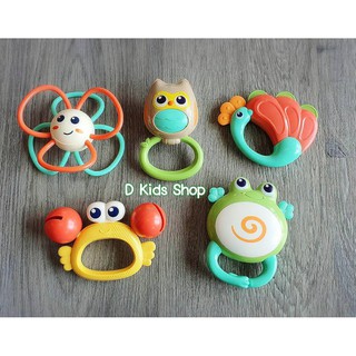 Animal  baby rattles and flower teether ยางกัดและตัวเขย่ามือ แบรนด์แท้ แบรนด์ Hola