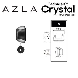 Original AZLA Xelastec จุกหูฟังซิลิโคน แบบเปลี่ยน สําหรับ Air Pro 1 คู่