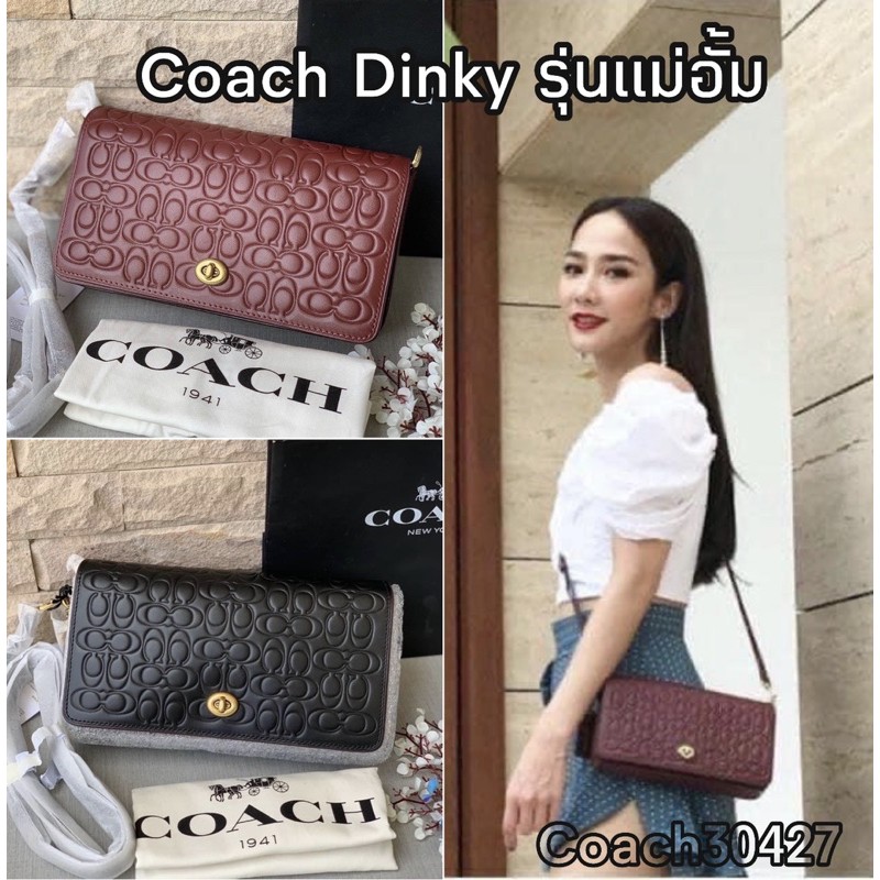 COACH 30427 Dinky In Signature Leather shop Shopee Thailand