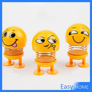 [A640] ตกแต่งรถภายใน Emoji ตุ๊กตาอิโมจิ ตุ๊กตาส่ายหัว ตุ๊กตาส่ายหัวได้ ประดับยนต์  Car decoration