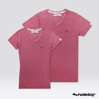 Rudedog เสื้อยืด ชาย/หญิง รุ่น V - Expert สีแดง (ราคาต่อตัว)