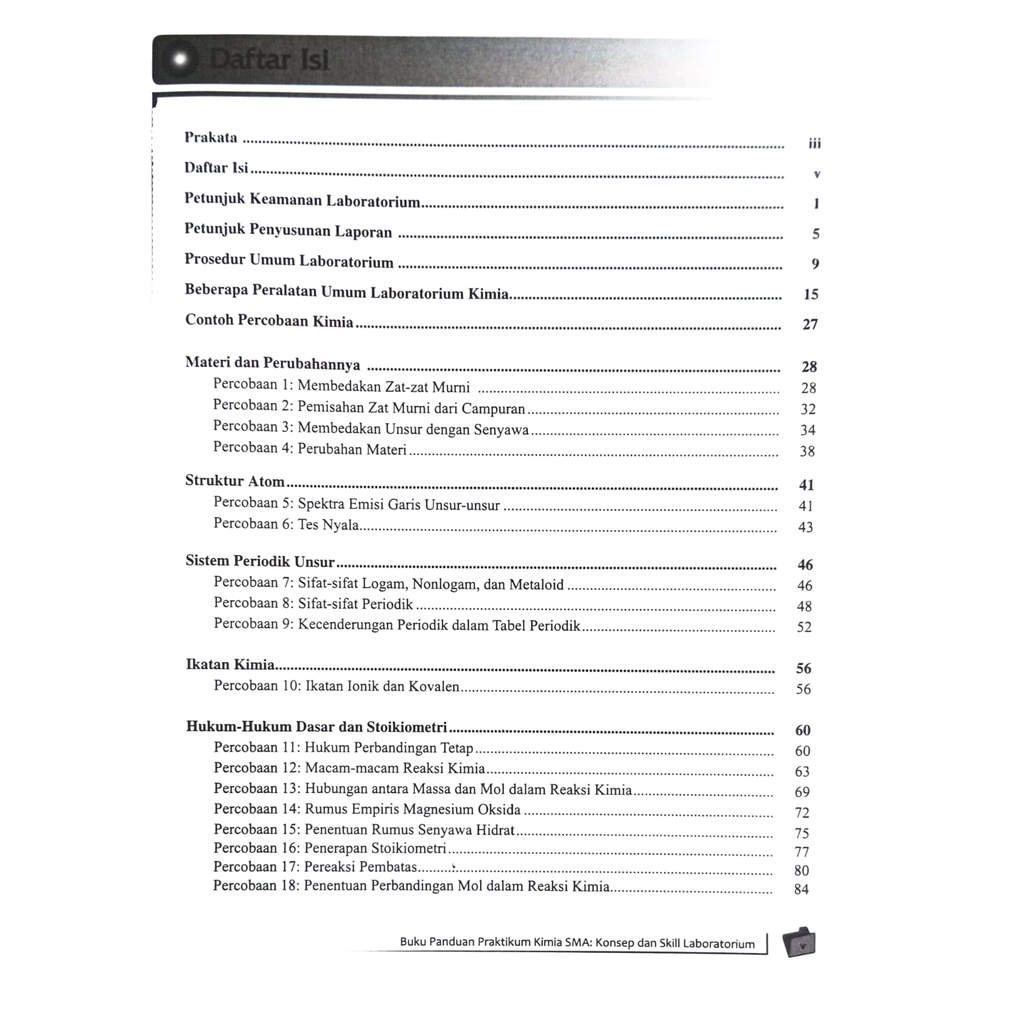 SMA CHEMISTRY PRACTICE GUIDEBOOK CONCEPTS และ SKILLS LABORATORY ...