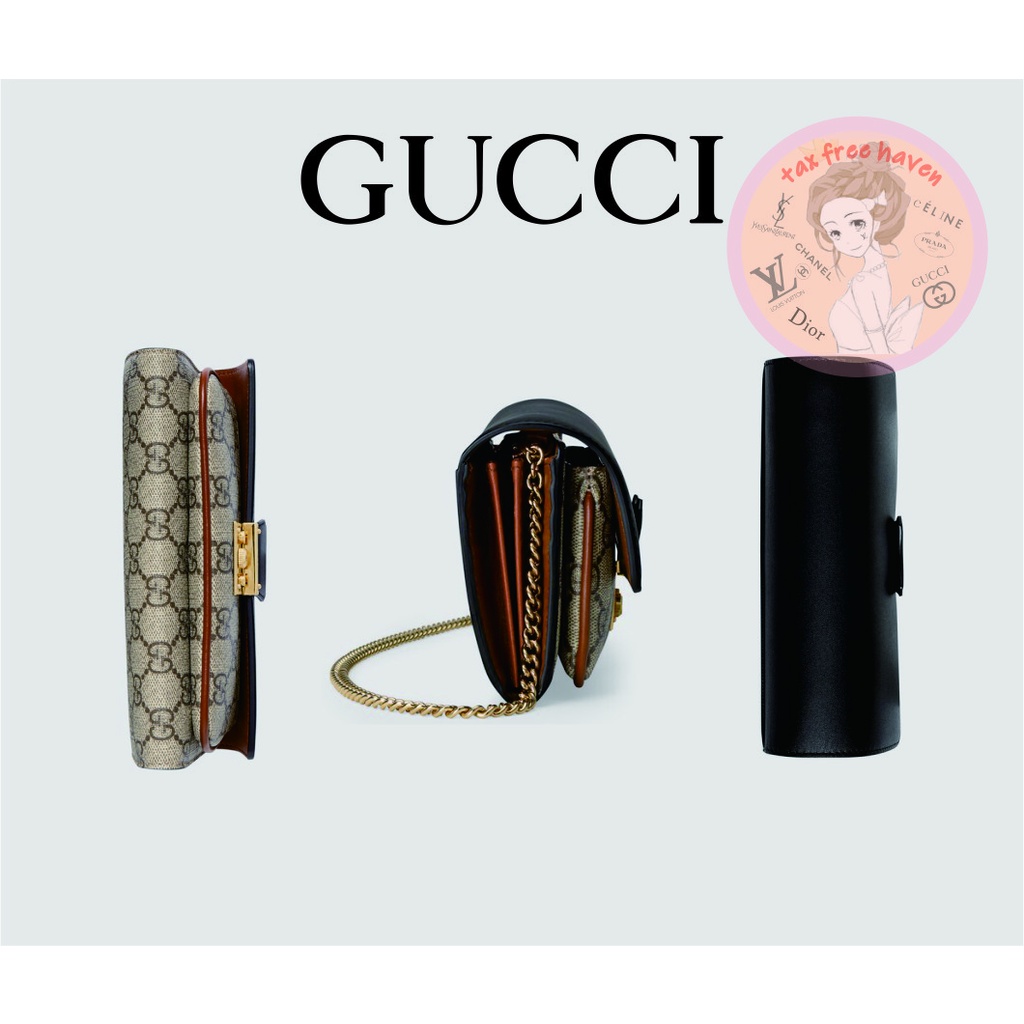 shopee-ราคาต่ำสุด-ของแท้-100-brand-new-gucci-padlock-collection-long-wallet