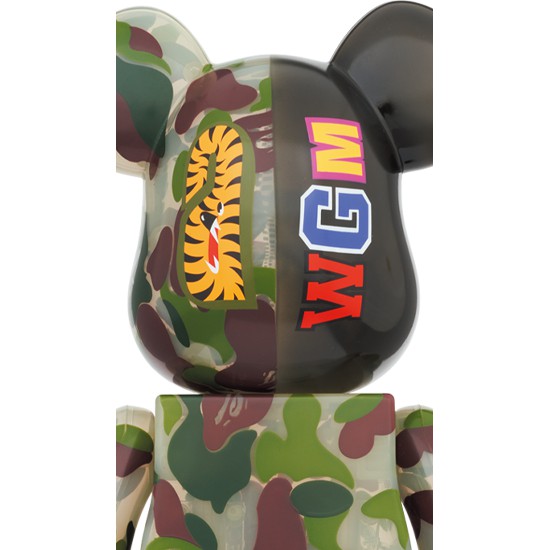 Bearbrick Bape Clear ABC Camo Shark Set 100% + 400% (6 ตัว