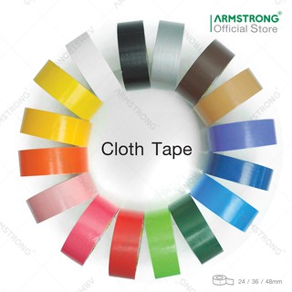 Armstrong เทปผ้า ขนาด 36 มม x 10 หลา / Cloth Tape, Size: 36 mm x 10 y