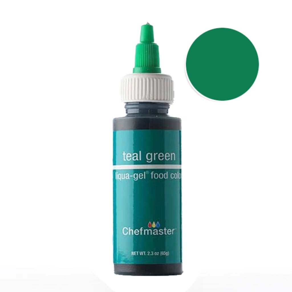 ภาพหน้าปกสินค้าสีเจล สีฟ้าเขียว 65กรัม /Chefmaster Color Teal Green Liqua-Gel 2.3oz/5034
