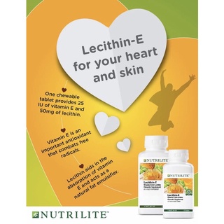 ภาพขนาดย่อของภาพหน้าปกสินค้าNutrilite Lecithin-E เลซิตินอี 2(150 tab./270 tab) จากร้าน wellupshop บน Shopee ภาพที่ 1