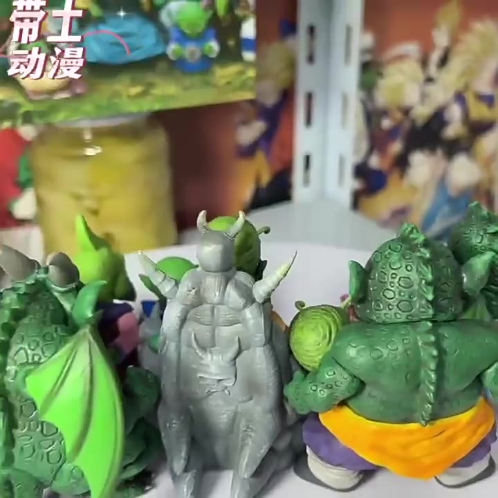 lt-chantsing-gt-ฟิกเกอร์-pvc-อนิเมะดราก้อนบอล-gk-wcf-king-piccolo-family-9-ชิ้น