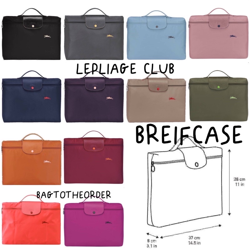 saleแท้-กระเป๋าโน้ตบุค-เอกสาร-longchamp-briefcase