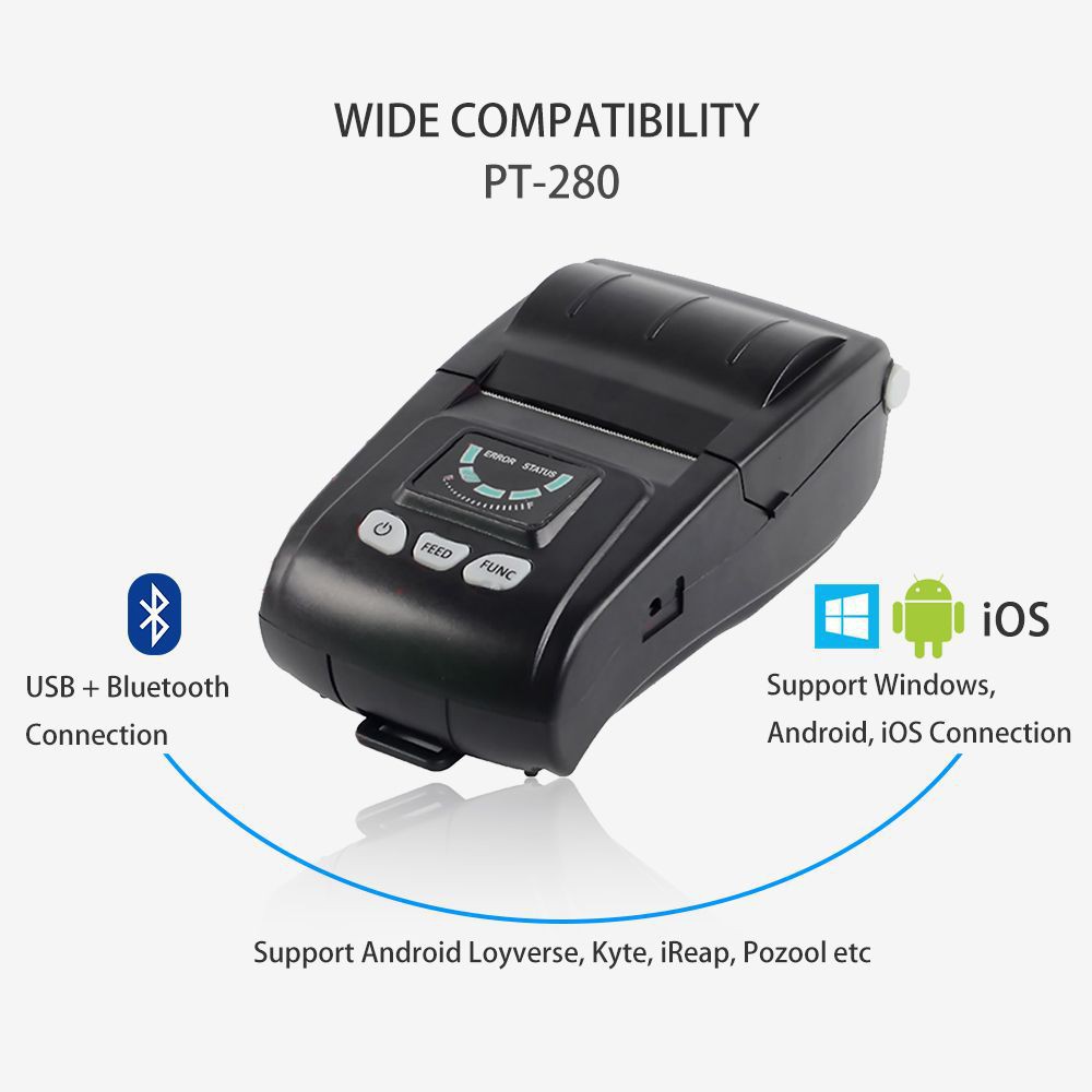 Gprinter PT280 USB + Bluetooth mini printer เครื่องพิมพ์สลิป-ใบเสร็จ ...
