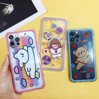 พร้อมส่งซัมซุง A42/ออปโป้ A73 เคสใสมุมเหลี่ยม TPU เคสกันกระแทก เคสกันกล้องการ์ตูน