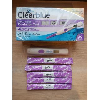 ภาพขนาดย่อของสินค้าClearblue รุ่นสีม่วง พร้อมส่ง  10แถม1