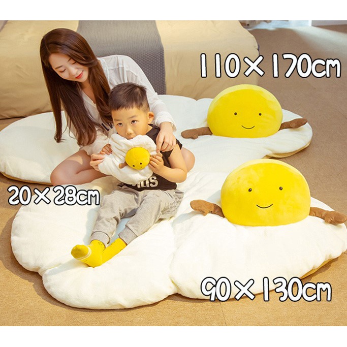 พร้อมส่ง-cushion-เบาะรองนอน-เบาะรองนั่ง-เบาะทำงาน-น้องไข่ดาว-เบาะ