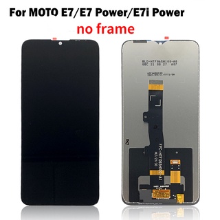 หน้าจอแสดงผลสัมผัสดิจิทัล LCD E7 สําหรับ Motorola Moto E7i Moto E7