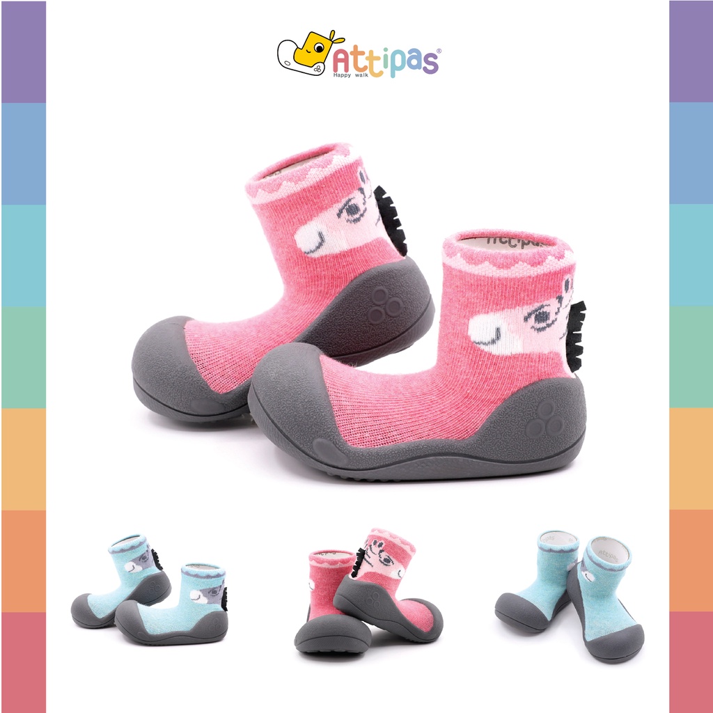 รองเท้าหัดเดิน-attipas-รุ่น-zebra-สี-mint-pink-รุ่นpremium
