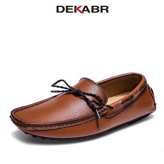 Dekabr รองเท้าโลฟเฟอร์ลําลอง ส้นแบน ใส่สบาย สไตล์วินเทจ แฟชั่นฤดูใบไม้ผลิ สําหรับผู้ชาย 2022