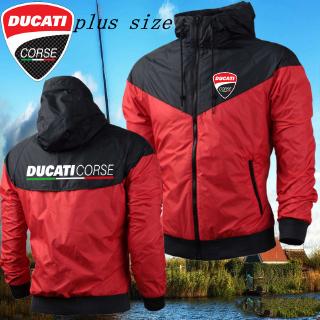 สินค้า Ducati Corse เสื้อแจ็คเก็ตกันลม กันน้ำ แขนยาว มีฮู้ด สำหรับผู้ชาย Jacket รุ่นขนาด