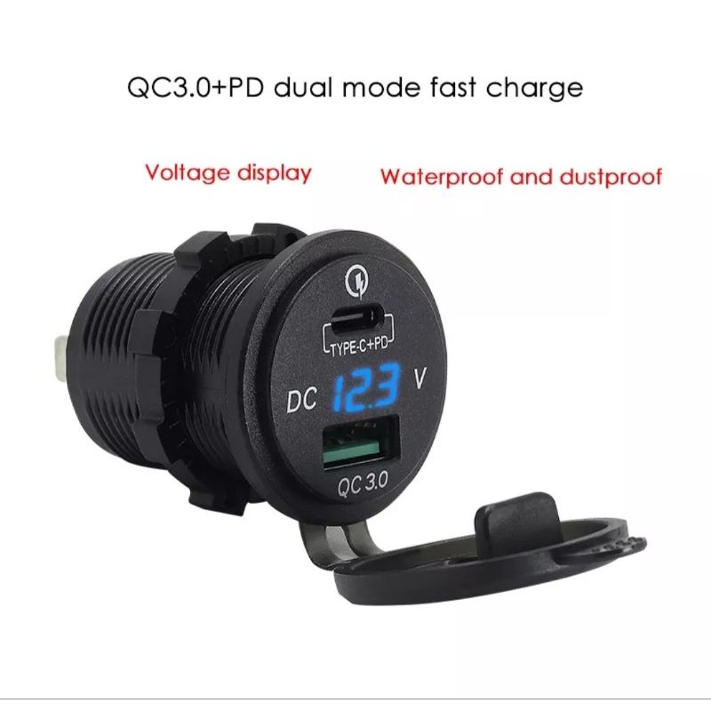 usb-qc-3-0-charge-type-c-pd-fast-charge-ที่ชาร์โทรศัพท์แบบเร็ว-ชาร์จเร็ว-ที่ชาร์จมือในรถยนต์-power-box