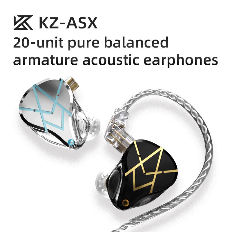 kz-asx-ชุดหูฟังอินเอียร์-ตัดเสียงรบกวน-20-ba-units-hifi-bassให้เสียงสมดุล-ใส่เล่นกีฬา-kz-zsx-zax-asf-sa08
