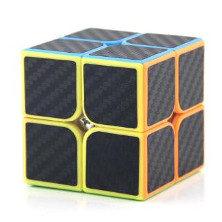 Moyu ความเร็ว Cube 2x2 มูก้อน 3D Twist คาร์บอนไฟเบอร์สติ๊กเกอร์ 50mm