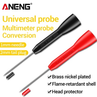 Aneng Pt2002 เข็มเจาะมัลติมิเตอร์ 1 มม. Pin 10A 600V สําหรับทดสอบตะกั่ว 2 มม.