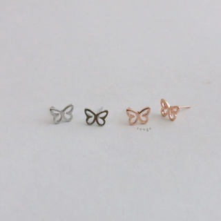 dd ต่างหูผีเสื้อ Hollow Butterfly 🦋 รุ่นนี้ Nickel Free 💗 บริการห่อของขวัญฟรี