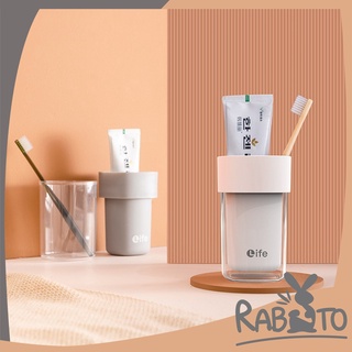 RABITO  กล่องเก็บแปรงสีฟันยาสีฟัน แบบพกพา มี2สีให้เลือก สำหรับการเดินทาง ช่วยรักษาความสะอาด ที่เก็บแปรงสีฟัน V25