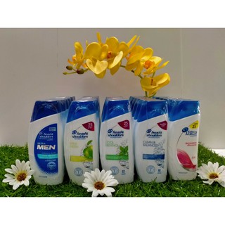 (6 ขวด) Head &amp; Shoulders Shampoo เฮด แอนด์ โชว์เดอร์  แชมพู ขนาด 65 มล.  มี 5 สูตร