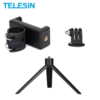 Telesin อะแดปเตอร์ขาตั้งกล้อง ขนาดเล็ก พร้อมสกรู 1/4 สําหรับ GoPro Insta360 Osmo Action