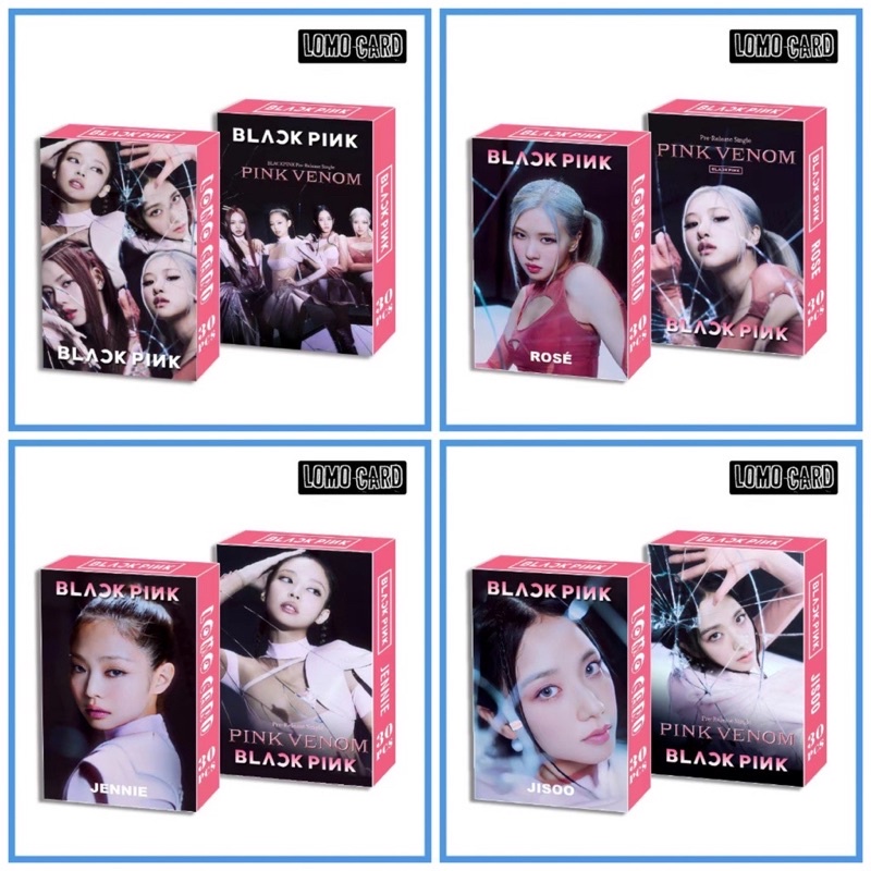 ภาพหน้าปกสินค้าLomo card ศิลปิน BLACKPINK อัลบั้ม Pink Vemon 1 กล่อง มี 30 ใบ