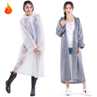 EVA Rain Coat Women Men Raincoat Thickened Waterproof Rain Coat Women Clear Transparent Camping Rainwear LQZTH