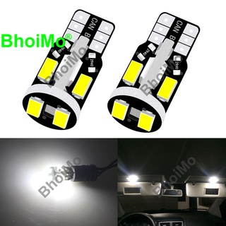 Bhoimo Super Bright 360° หลอดไฟท้ายรถจักรยานยนต์ T10 LED 10SMD 194 168 W5W 5730 DC12v สีขาว