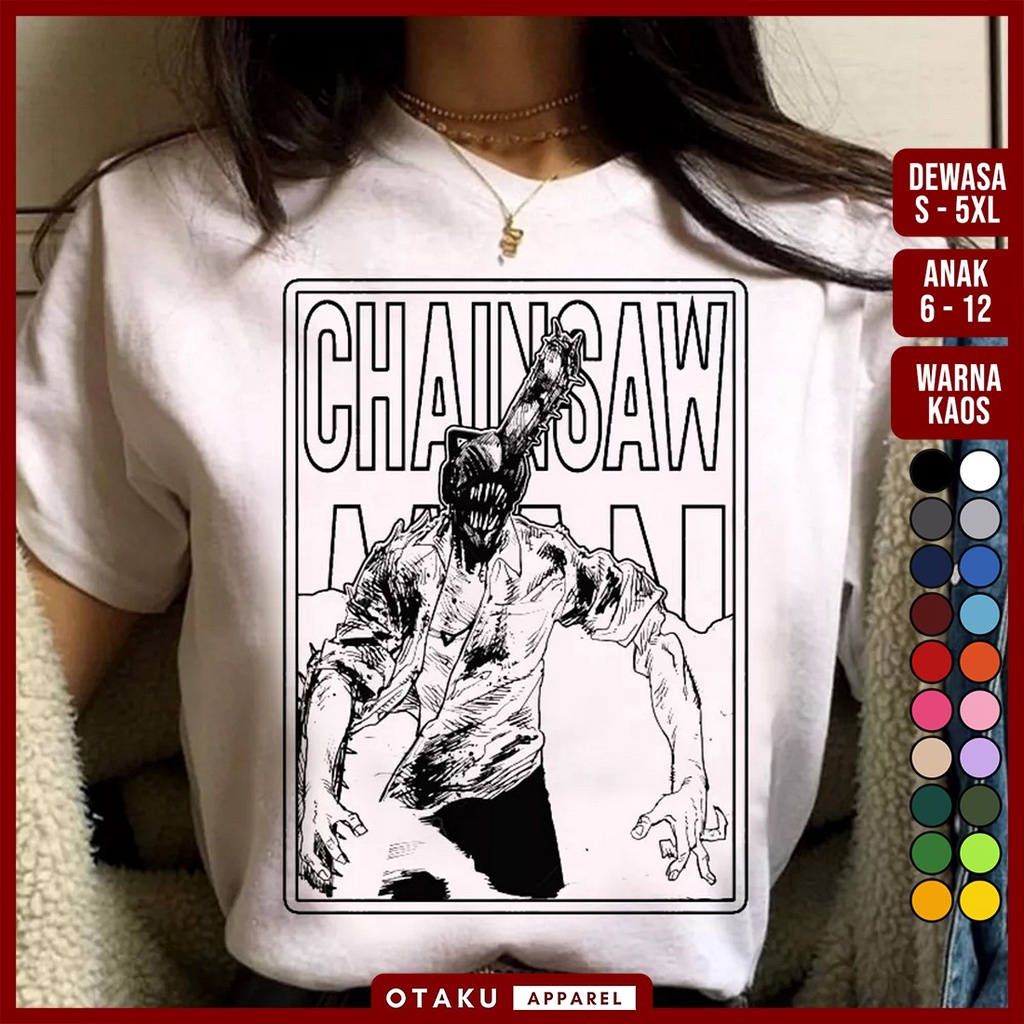 เสื้อยืดสีขาวเสื้อยืดคอกลมเสื้อยืดแขนยาว-พิมพ์ลายการ์ตูนอนิเมะ-chainsaw-man-01-denji-power-makima-พรีเมี่ยม-สําหรับเด็ก