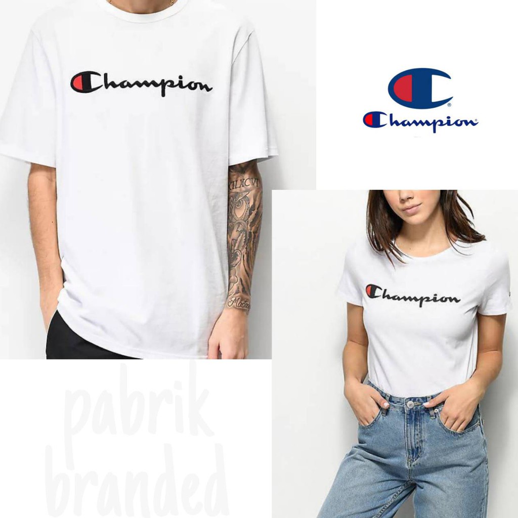 เสื้อยืด-ลายแบรนด์โรงงาน-champion-เหมาะกับทุกเพศ-ทุกวัย-สําหรับผู้ชาย-และผู้หญิง-ขายปลีกส่ง