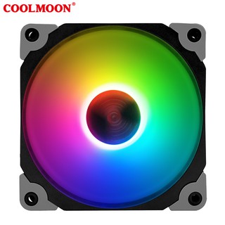 Coolmoon พัดลมระบายความร้อนคอมพิวเตอร์ 5V 3Pin AURA SYNC ARGB 120 มม. PWM PC