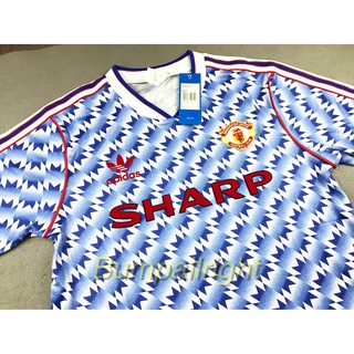 Retro : เสื้อฟุตบอลย้อนยุค Vintage ผีแดง Man U Away 1990 สุดสวย  !!