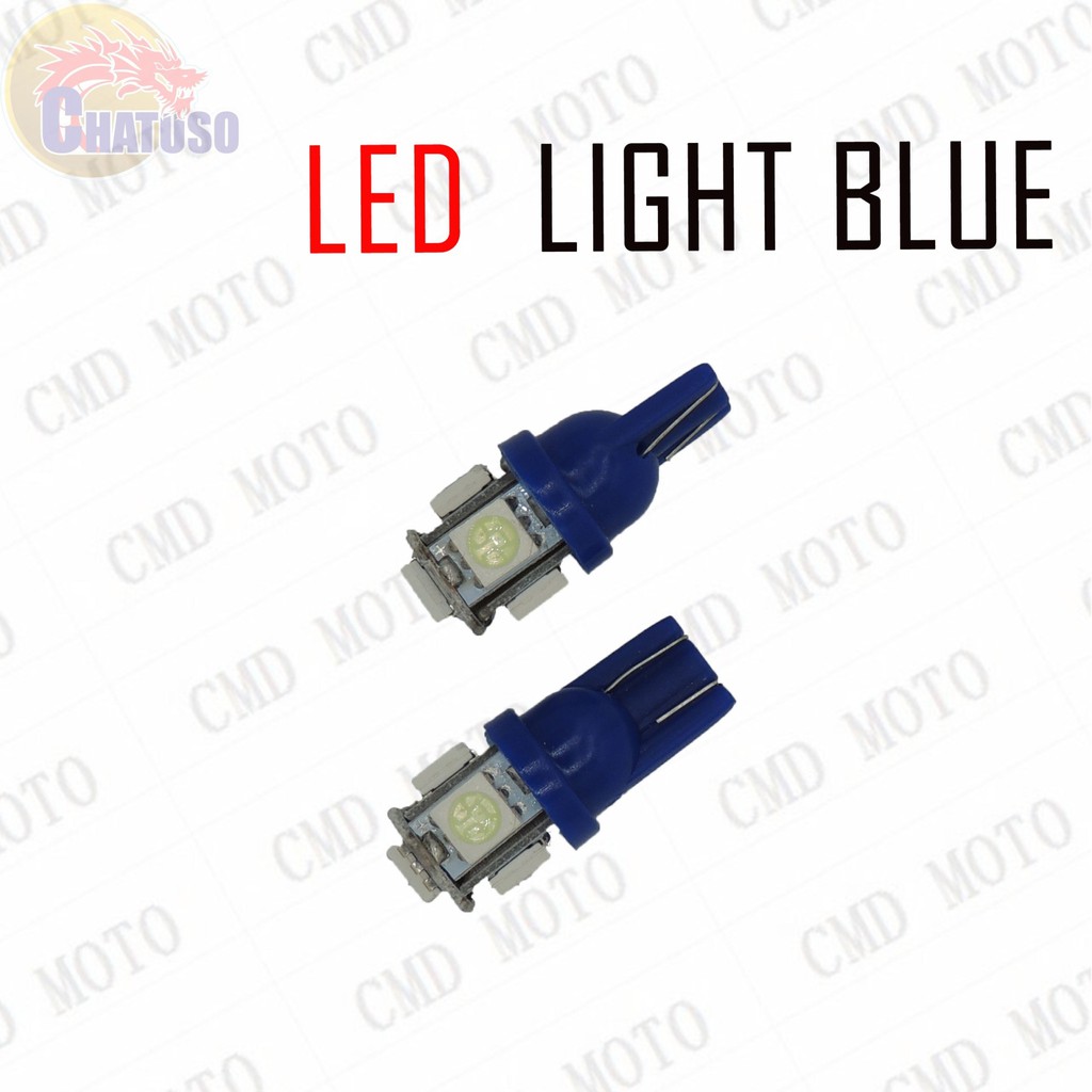 ภาพสินค้าหลอดไฟหรี่ LED T10 12V (ขายเป็นคู่) ใส่ไฟเลี้ยว ใส่ไฟไมล์ หลอดไฟไม่กระพริบ มีให้เลือก8สี  ราคาสุดคุ้ม จากร้าน 2_cmd_moto บน Shopee ภาพที่ 4