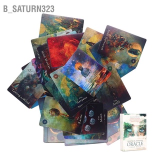 B_saturn323 Tarot Cards 64 Card English Version Divination Decks for Leisure Party Entertainment