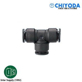 ภาพขนาดย่อของภาพหน้าปกสินค้าCHIYODA ข้อต่อลม 3 ทาง (ตัวที) TOUCH CONNECTOR FIVE รุ่น UNION TEE FR4-00UT FR6-00UT FR8-00UT FR10-00UT FR12-00UT จากร้าน intersupply_1992 บน Shopee