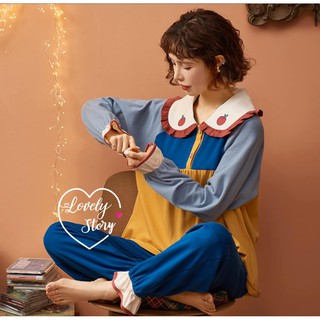 📌พร้อมส่ง!! Lovely Story Snow White ใครยังไม่มีจัดเลย  ❤️ชุดนอนแขนยาวขายาว